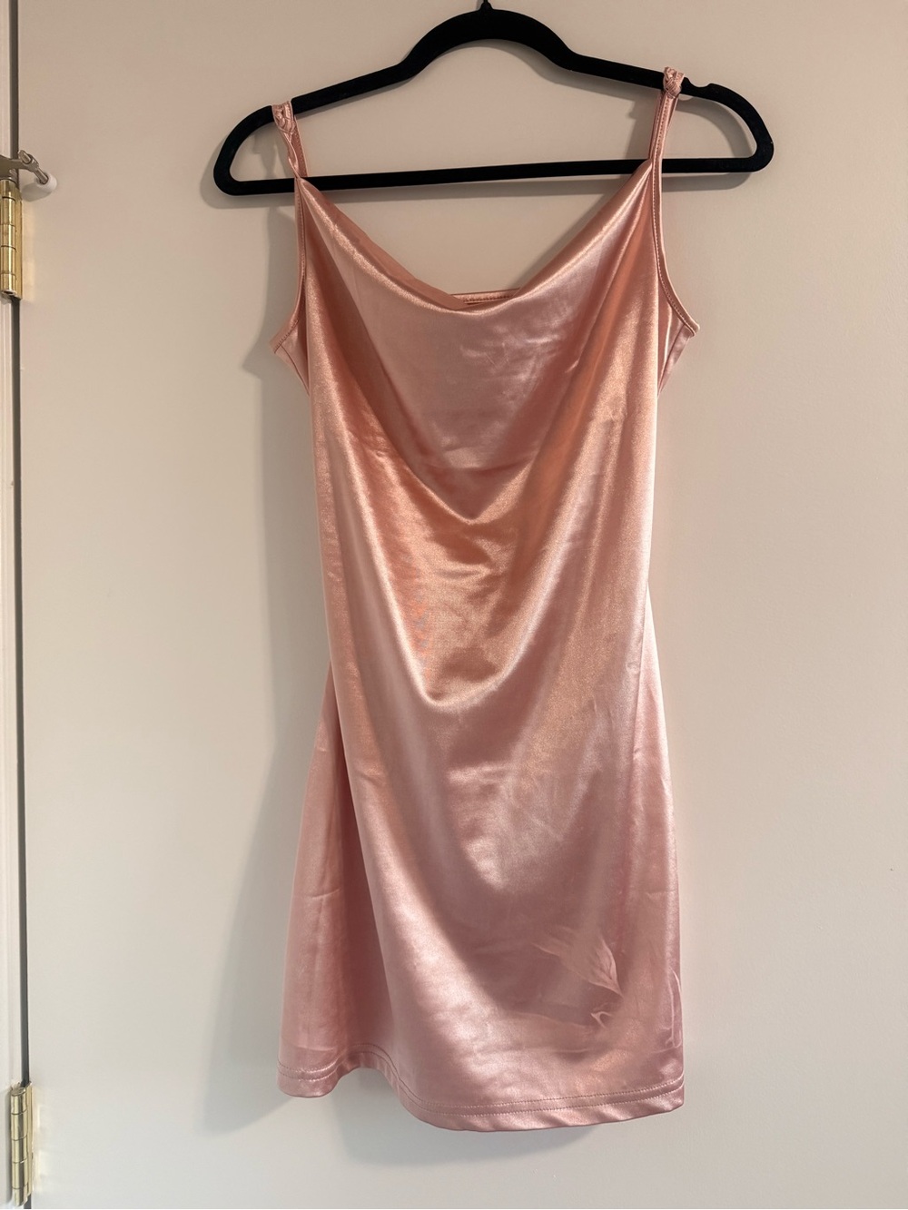 Zara Satin Cowl Slip Dress - Rose Pink